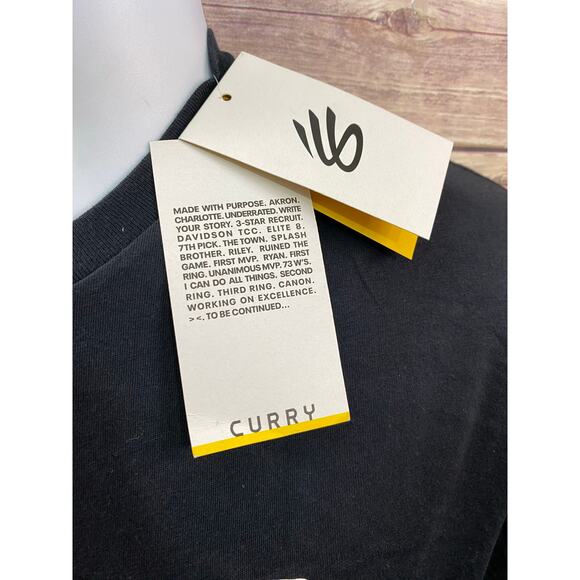 Men's UA UNDR ARMR Wordmark T-Shirt Size XL Black Performance Cotton - Picture 8 of 11